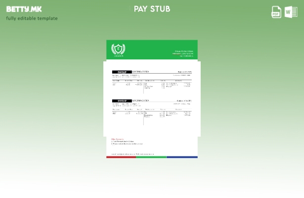 Модерен стил Шаблон за уплатница за ресторан Кусина Отсо